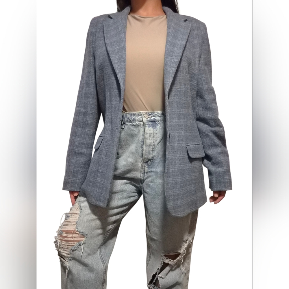 Pendleton Blue Checkered Suit Jacket - image 5